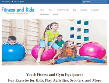 Tablet Screenshot of fitnessandkids.com